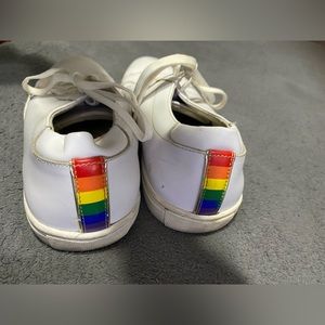 Kenneth Cole New York Kam Pride Men's Lace Up Sneakers, White Mult, 8 M